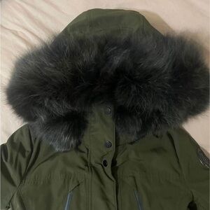 Egoist 100% Down Fill and Fox Fur Hood Women’s Coat - Size Small